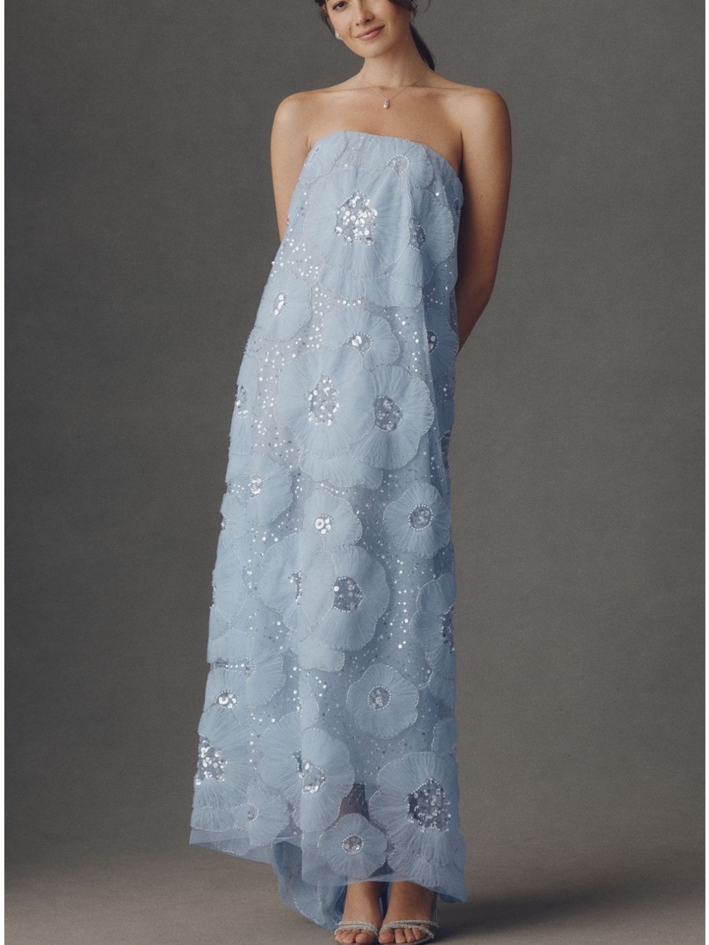 Helsi Margot Strapless Dress in Baby Blue NWT